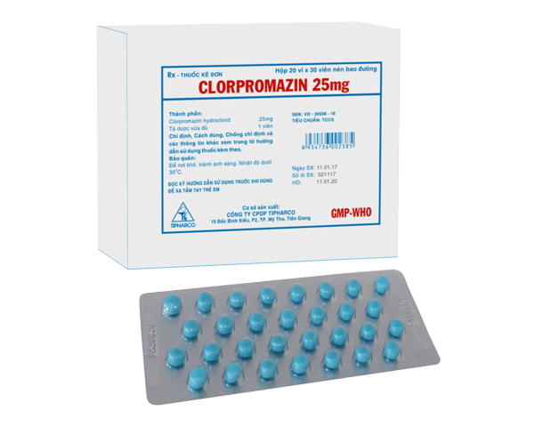 Clorpromazin 25mg