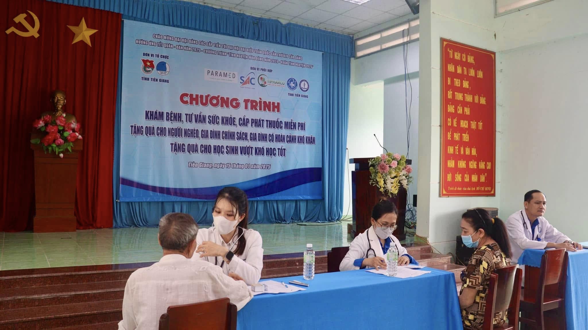 "HÀNH TRÌNH KẾT NỐI YÊU THƯƠNG" TIPHARCO TRAO TẶNG 150 SUẤT KHÁM CHỮA BỆNH CHO BÀ CON XÃ MỸ HẠNH ĐÔNG, TX.CAI LẬY, TỈNH TIỀN GIANG